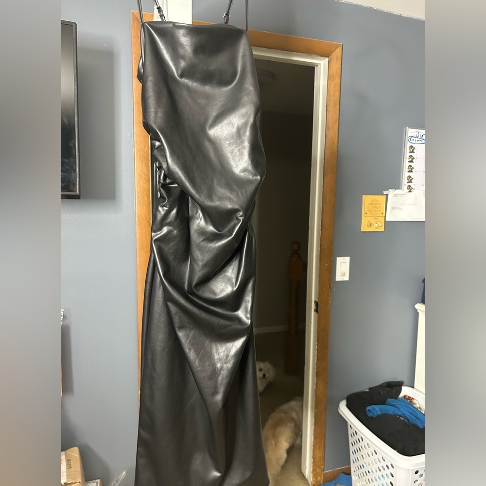 Forever 21 faux leather dress